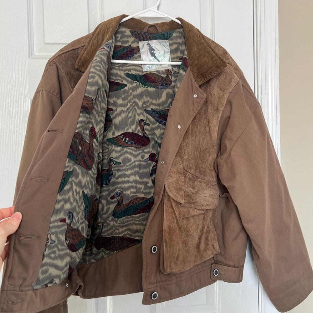 Vintage (rare) inner view bomber jacket with duck flannel lining